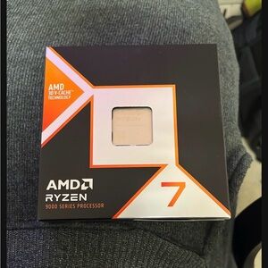 AMD Ryzen 9 3D V-Cache Processor in Black and Orange